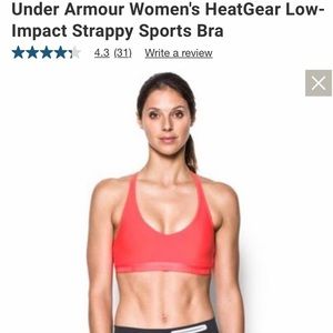 Under Armour Low Impact Strappy Sports Bra-Medium
